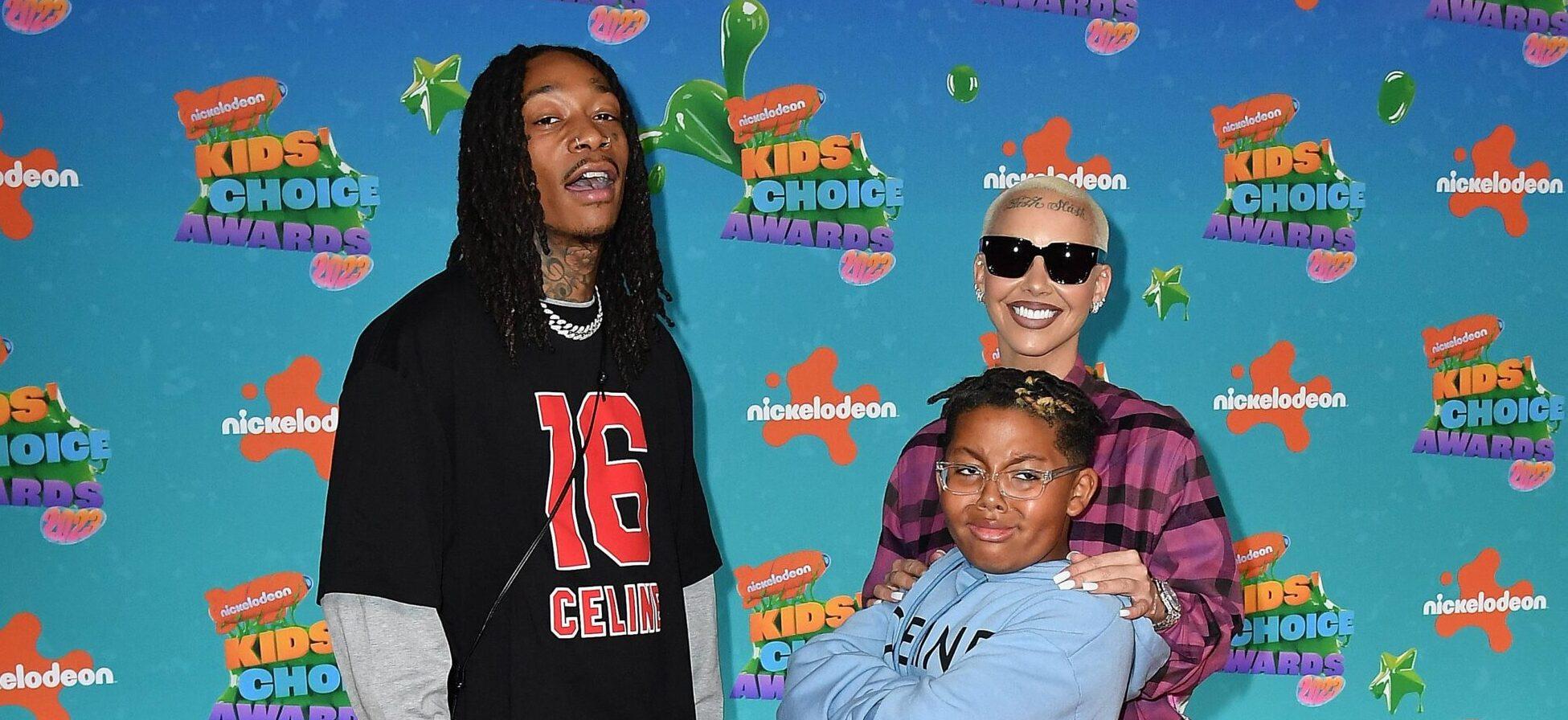 Wiz Khalifa and Amber Rose with their son Nickelodeon Kids' Choice Awards 2023 - Arrivals