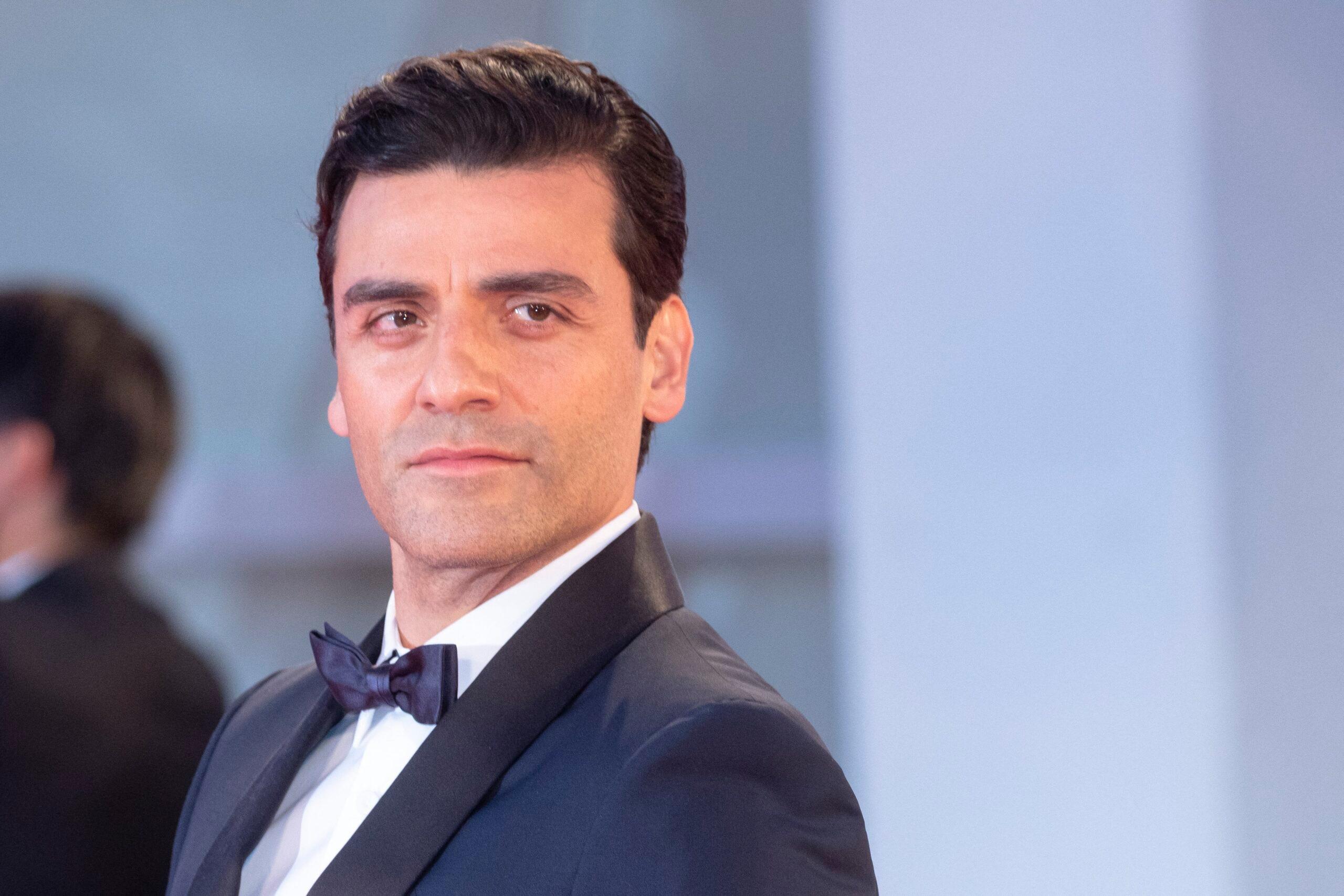 Oscar Isaac at the premiere of 'Scenes From A Marriage (Episodes 1-5)' during the 78th Venice Film Festival at Palazzo del Casino on the Lido in Venice, Italy after appearing in Star Wars