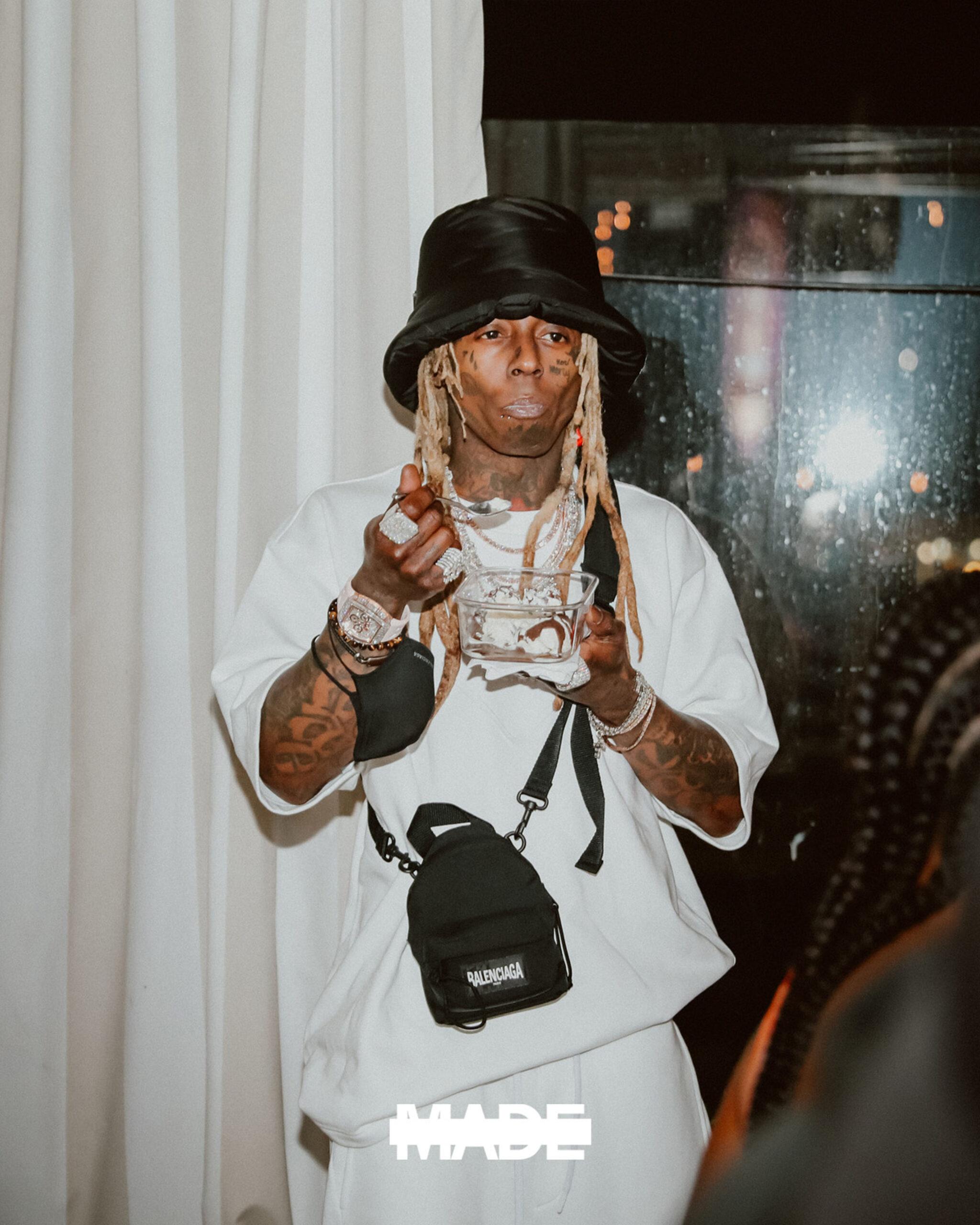 Winnie Harlow and Lil Wayne party together as they join 2 Chainz and Trey Songz at Saadiq by Made Nightlife