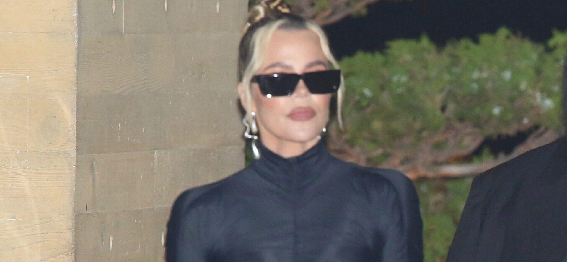 Khlo Kardashian is seen leaving Nobu