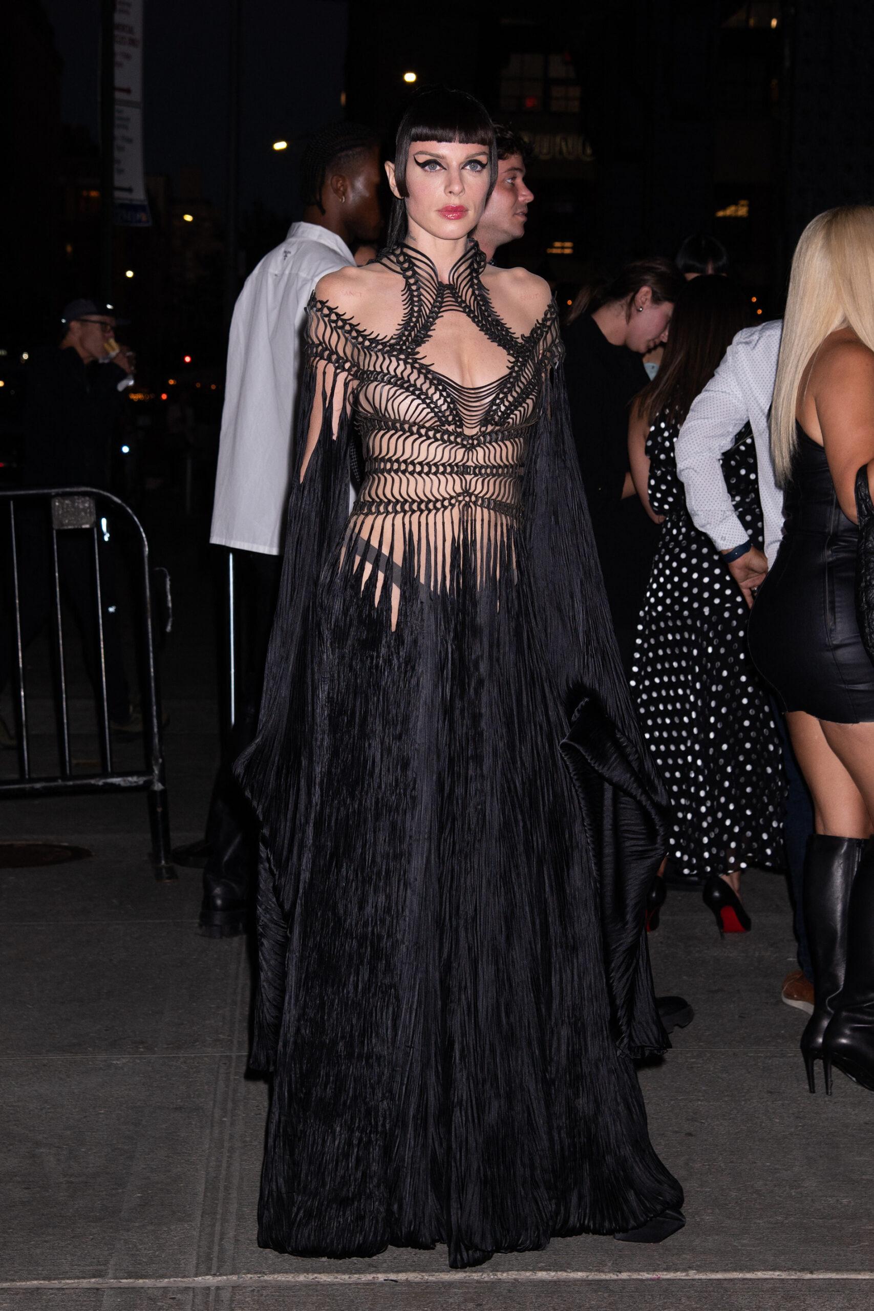 Julia Fox Attends Vogue NYFW Party