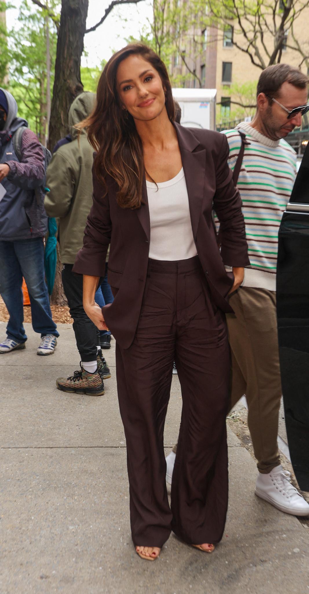 Minka Kelly seen leaving ABC Studios in New York City