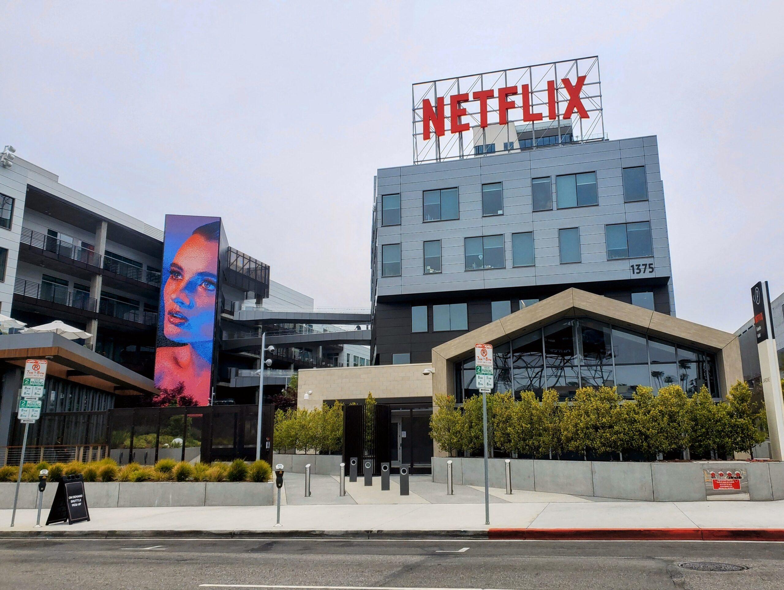 GV apos s of Netflix Corporate Offices where Arnold Schwarzenegger was hired to be the Chief Action Officer
