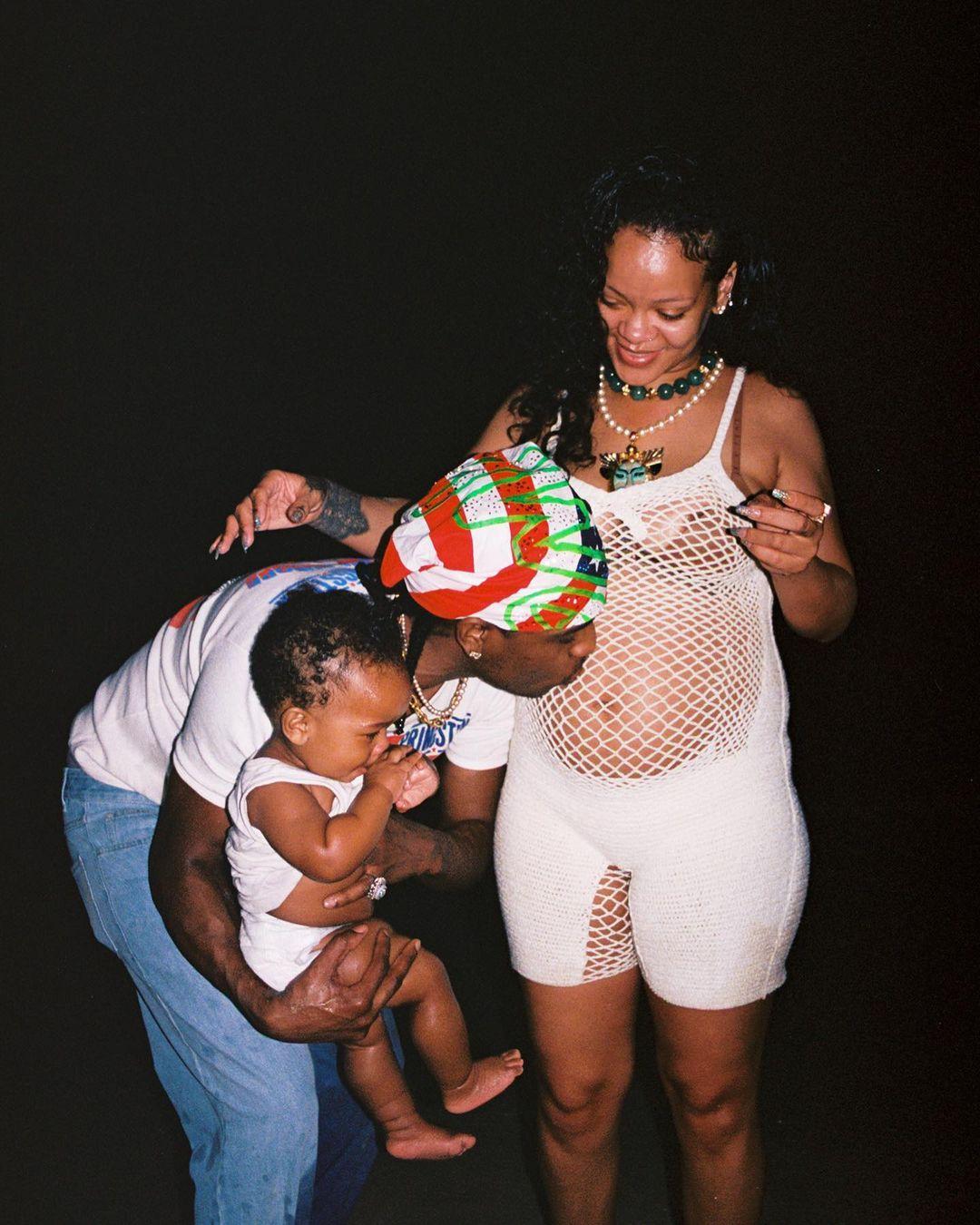 A$AP Rocky, Rihanna and son RZA