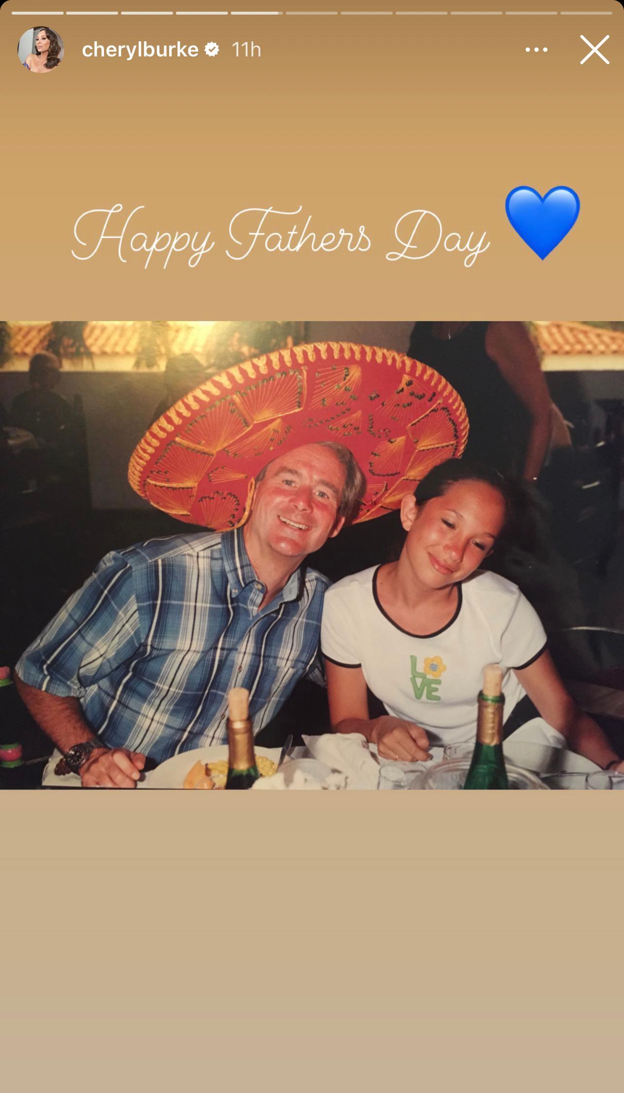 Cheryl Burke Composes Sweet Father's Day Letter In Honor Of Late Dad