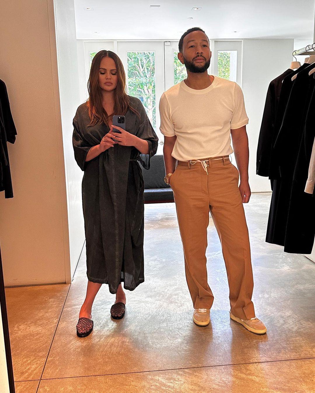 Chrissy Teigen and John Legend flaunts stylish looks on Instagram
