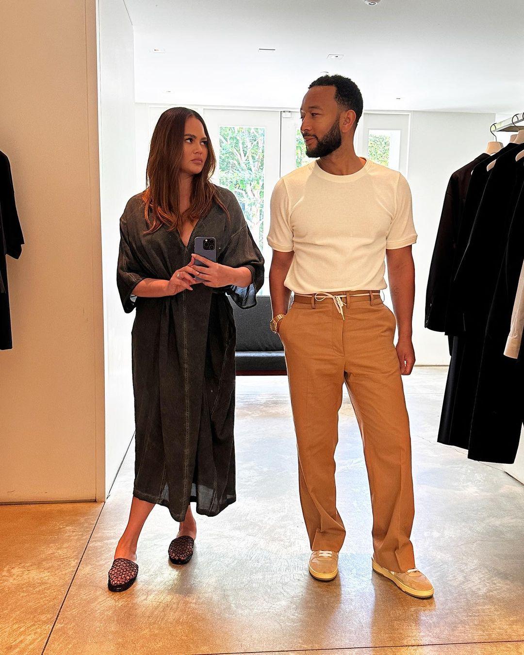 Chrissy Teigen and John Legend flaunts stylish looks on Instagram