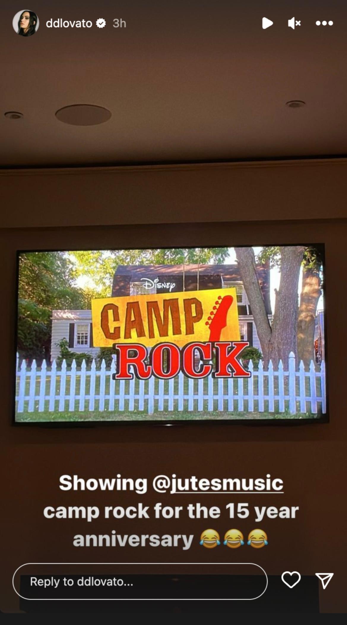 Demi Lovato celebrates 15th year anniversary of "Camp Rock"