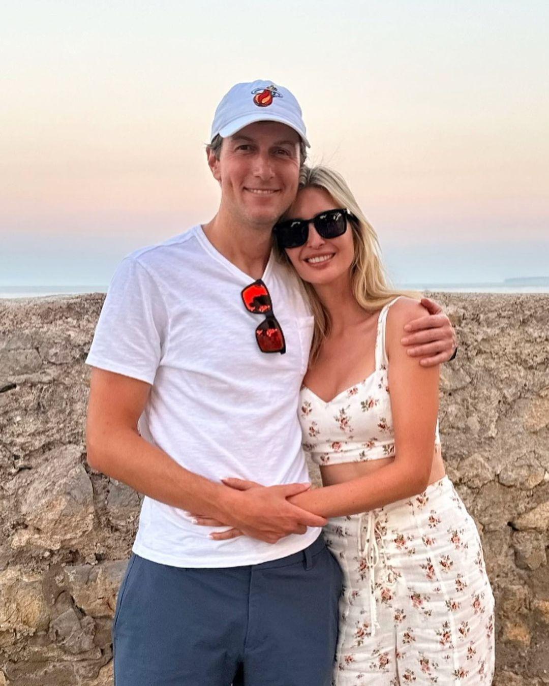 Ivanka Trump and husband Jared Kushner in Ibiza