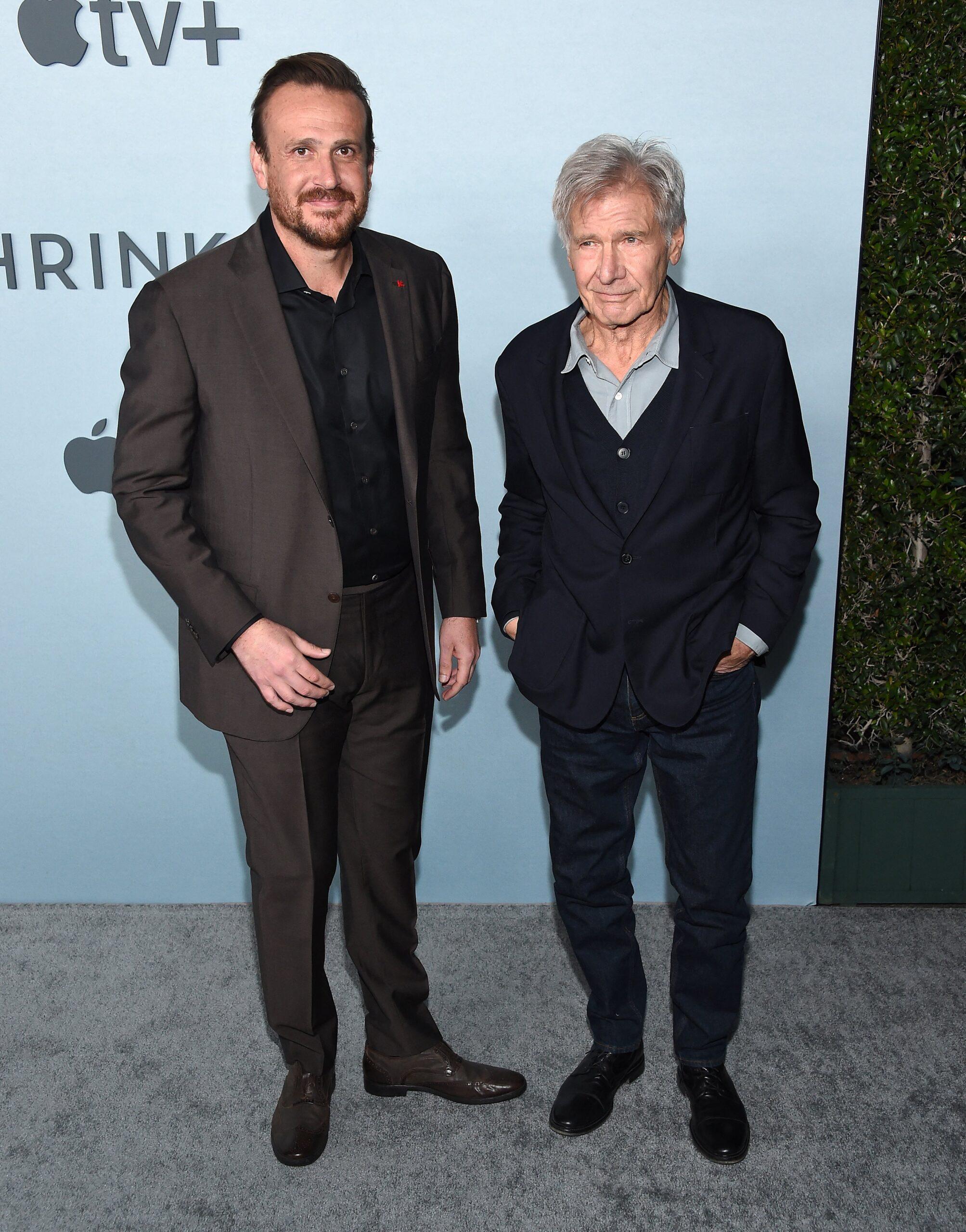 Harrison Ford and Jason Segel at Apple+ Shrinking Los Angeles Premiere