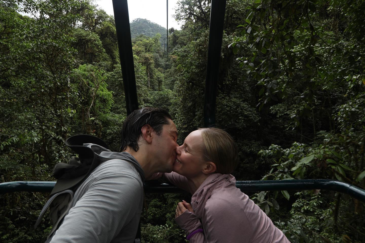 Justin Long and Kate Bosworth go to the Galapagos for his 45th birthday 