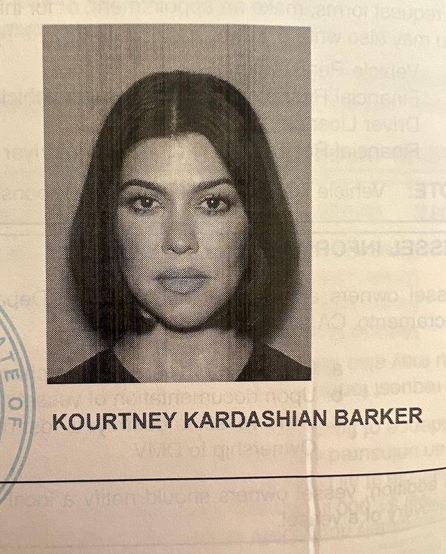 Kourtney Kardashian Officially Changes Her Last Name To Barker On Her Driver's License