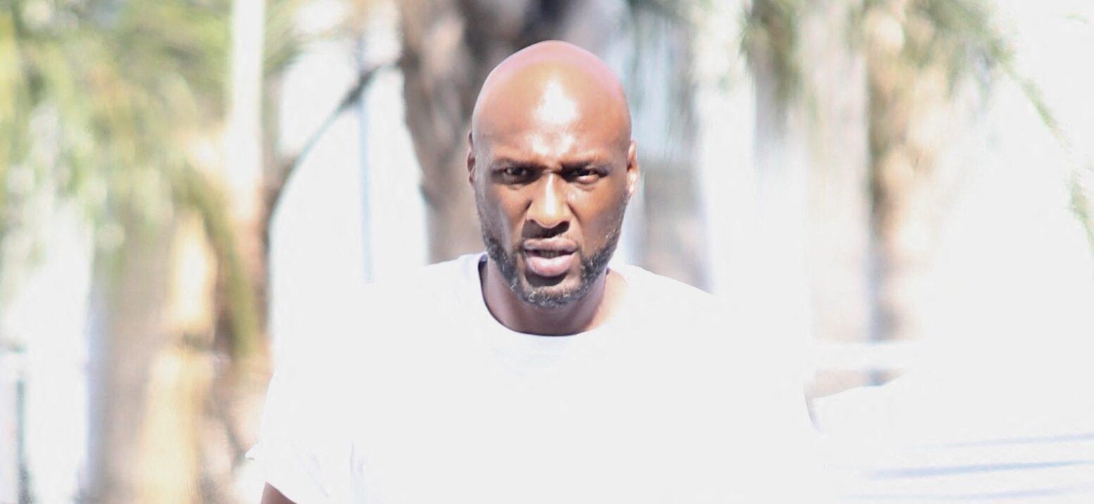 Lamar Odom seen at the DWTS dance rehearsals for new Season 28