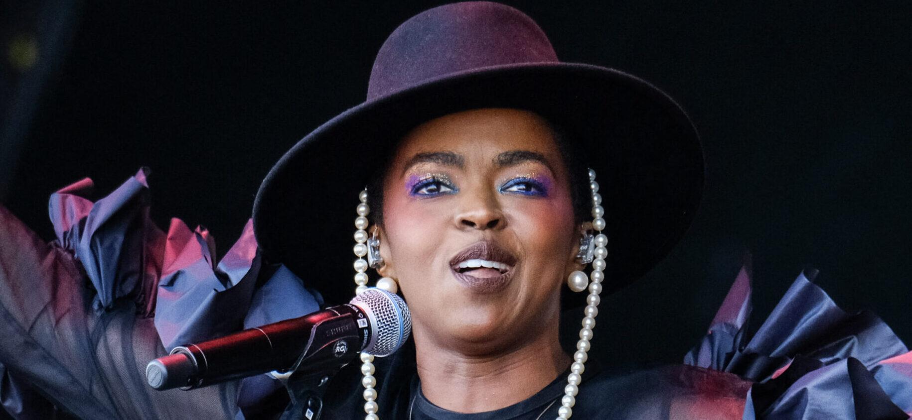 Ms. Lauryn Hill performs on the Pyramid stage at Glastonbury Festival 2019 on Friday 28 June 2019