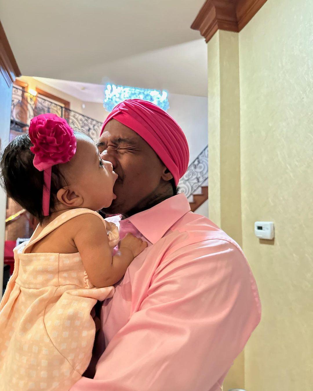 Nick Cannon bonds with daughter Halo in matching pink outfits