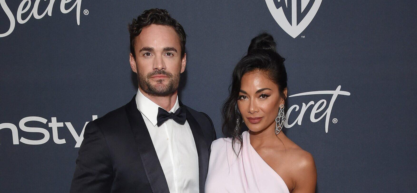 Thom Evans and Nicole Scherzinger at the Instyle and Warner Bros Golden Globes After Party