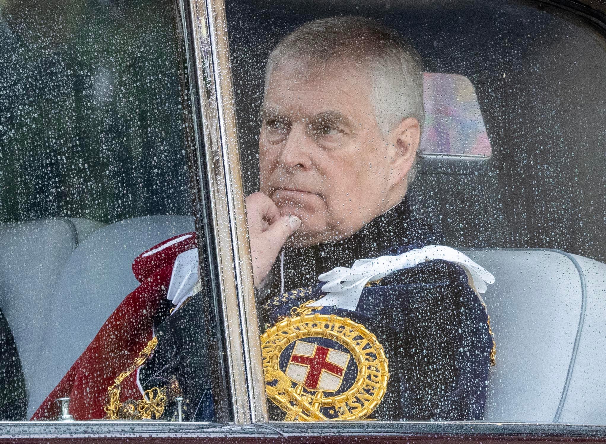 Prince Andrew at The Coronation of King Charles III and Queen Consort Camilla