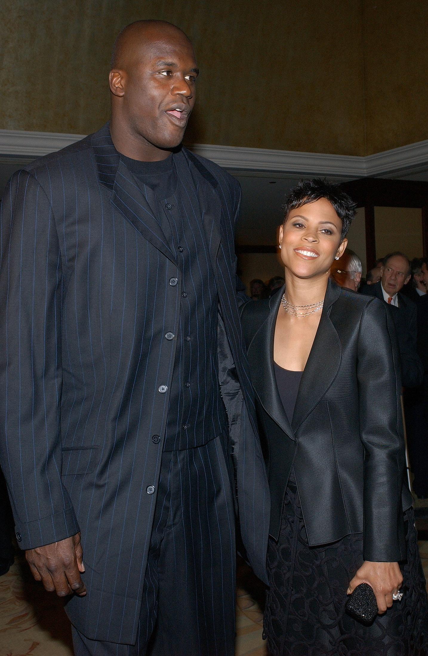 Shaquille O'Neal and his ex-wife Shaunie Nelson attend the 29th Annual Dinner of Champions fund raising for the National Multiple Sclerosis Society, in Los Angeles, Thursday, September 25, 2003