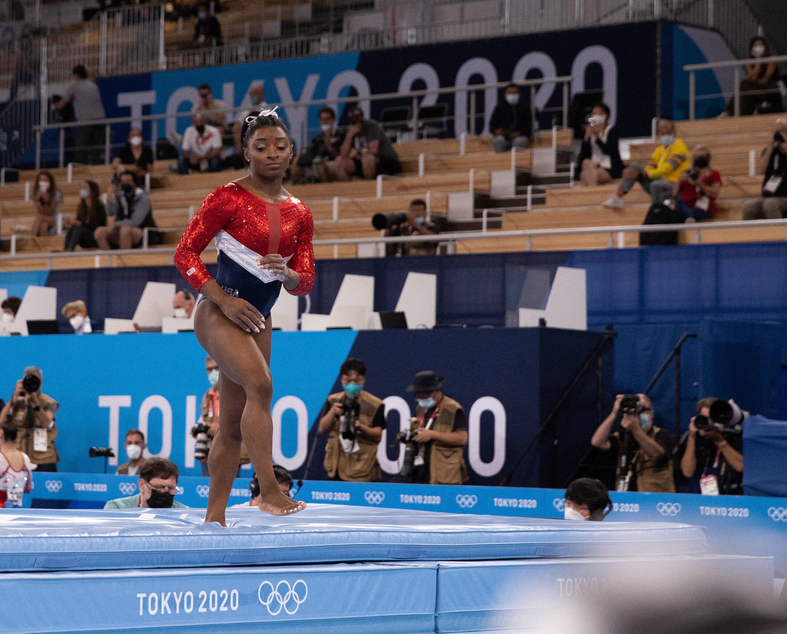 Simone Biles at the Tokyo Olympics 2020