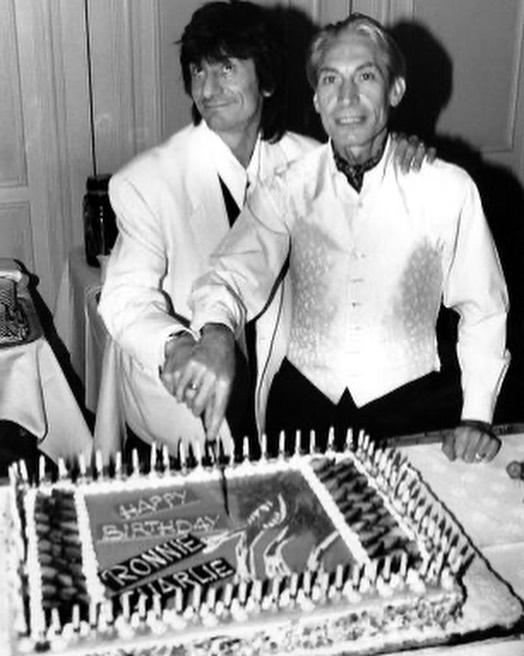 Charlie Watts and Ronnie Wood joint birthday