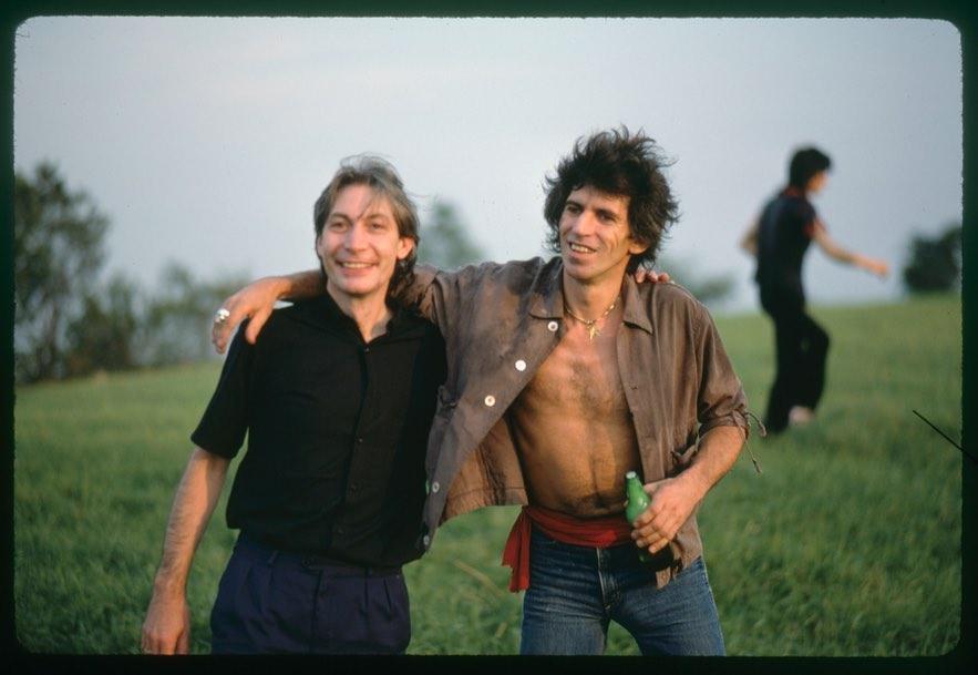 Charlie Watts and Keith Richards early 1980s