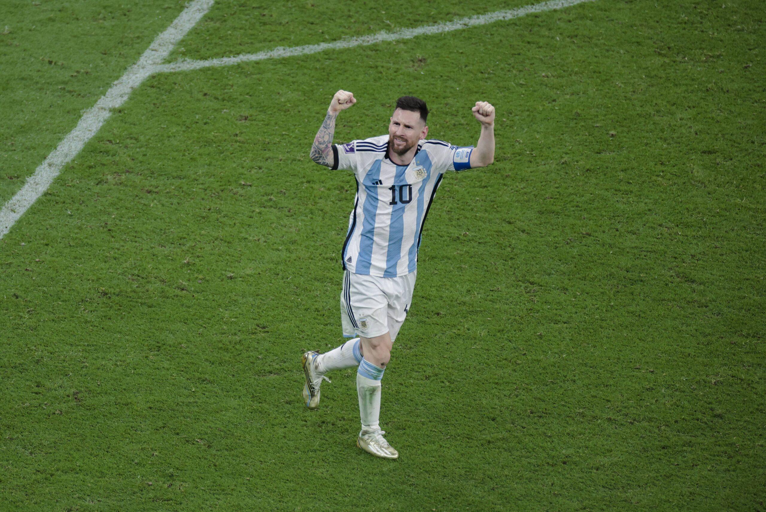2022 FIFA World Cup Final Lionel Messi in Action