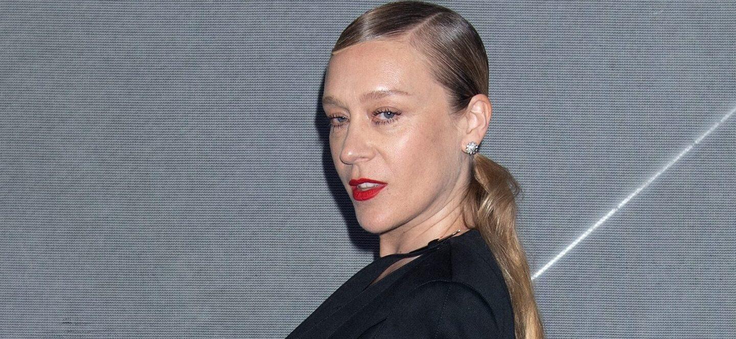 Chloë Sevigny shows off tushy wearing just a silk scarf