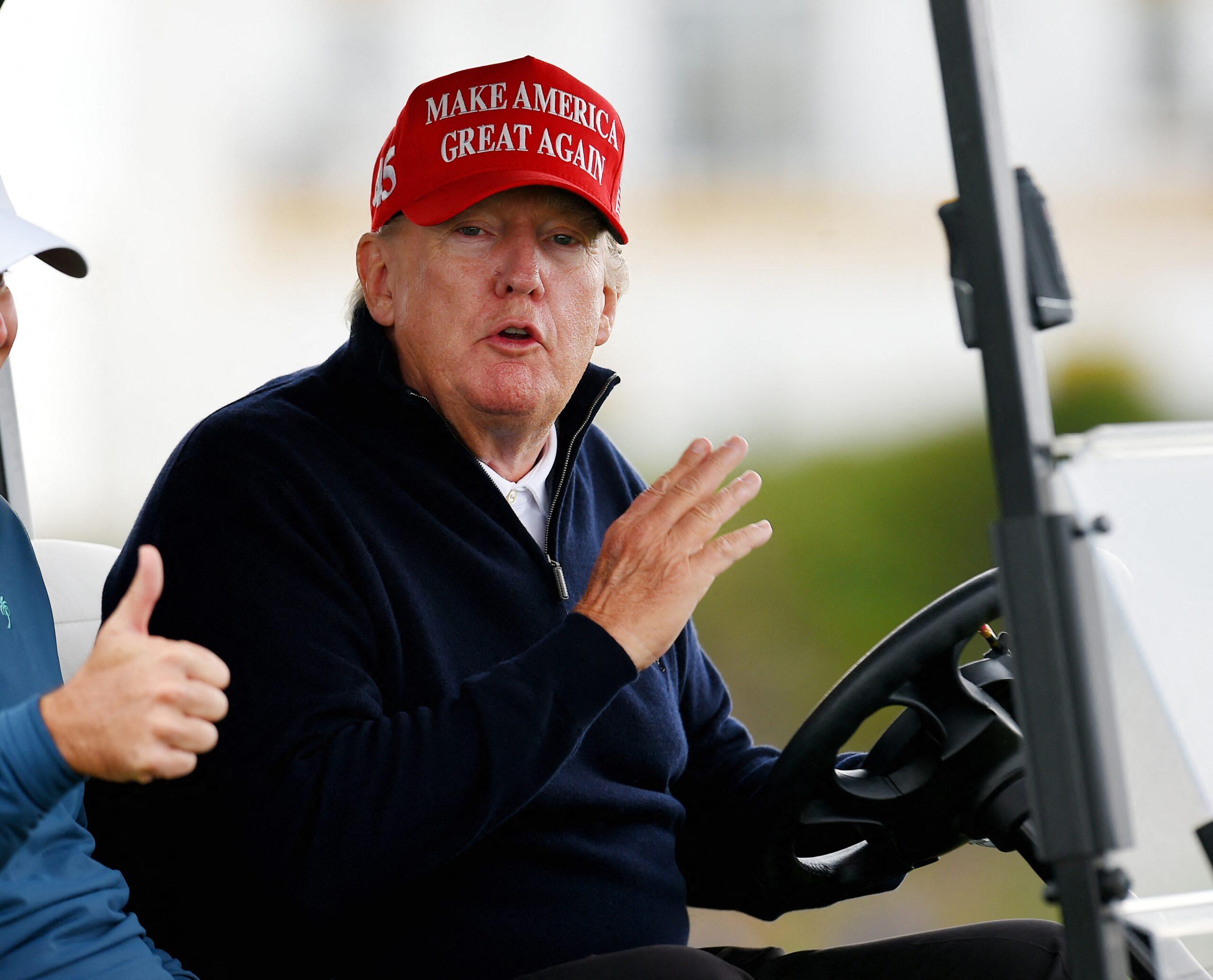 Donald Trump Visits His Turnberry Golf Resort