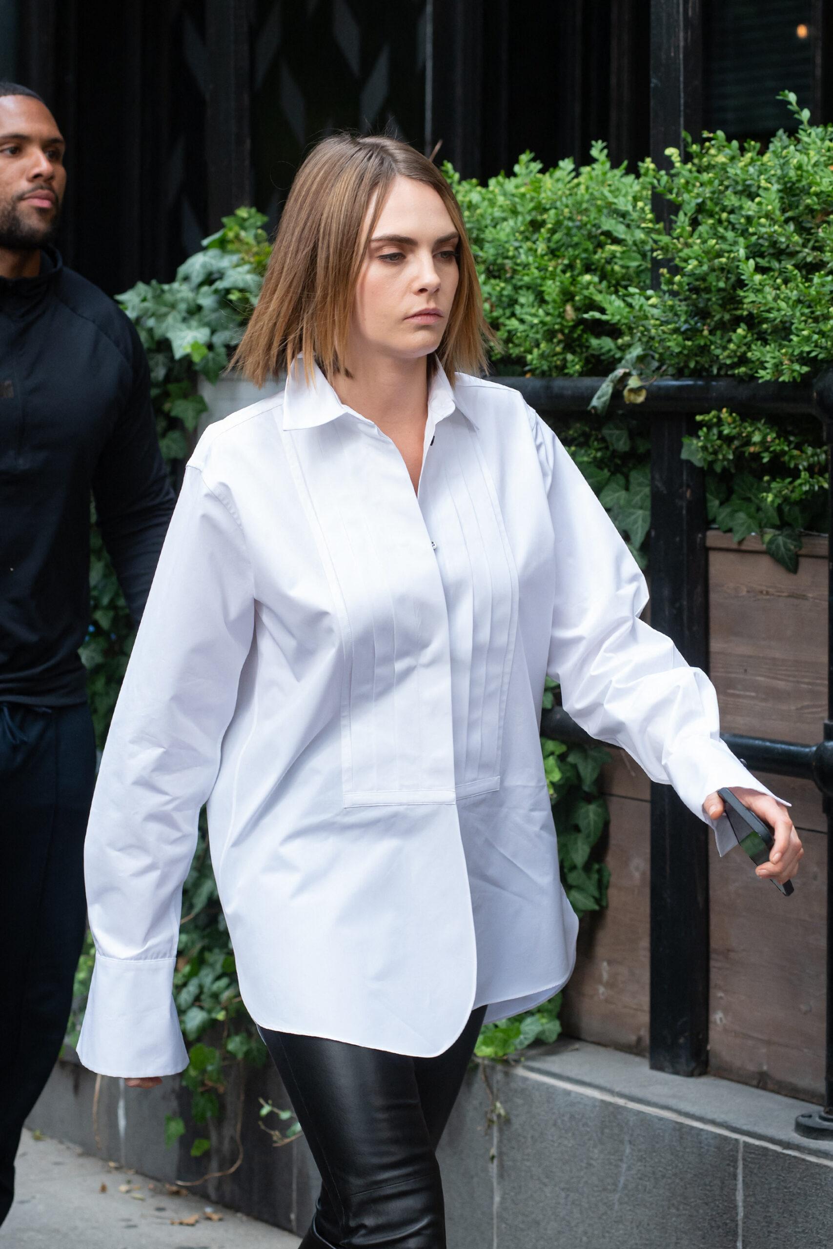 Cara Delevingne Heads to Set of American Horror Story