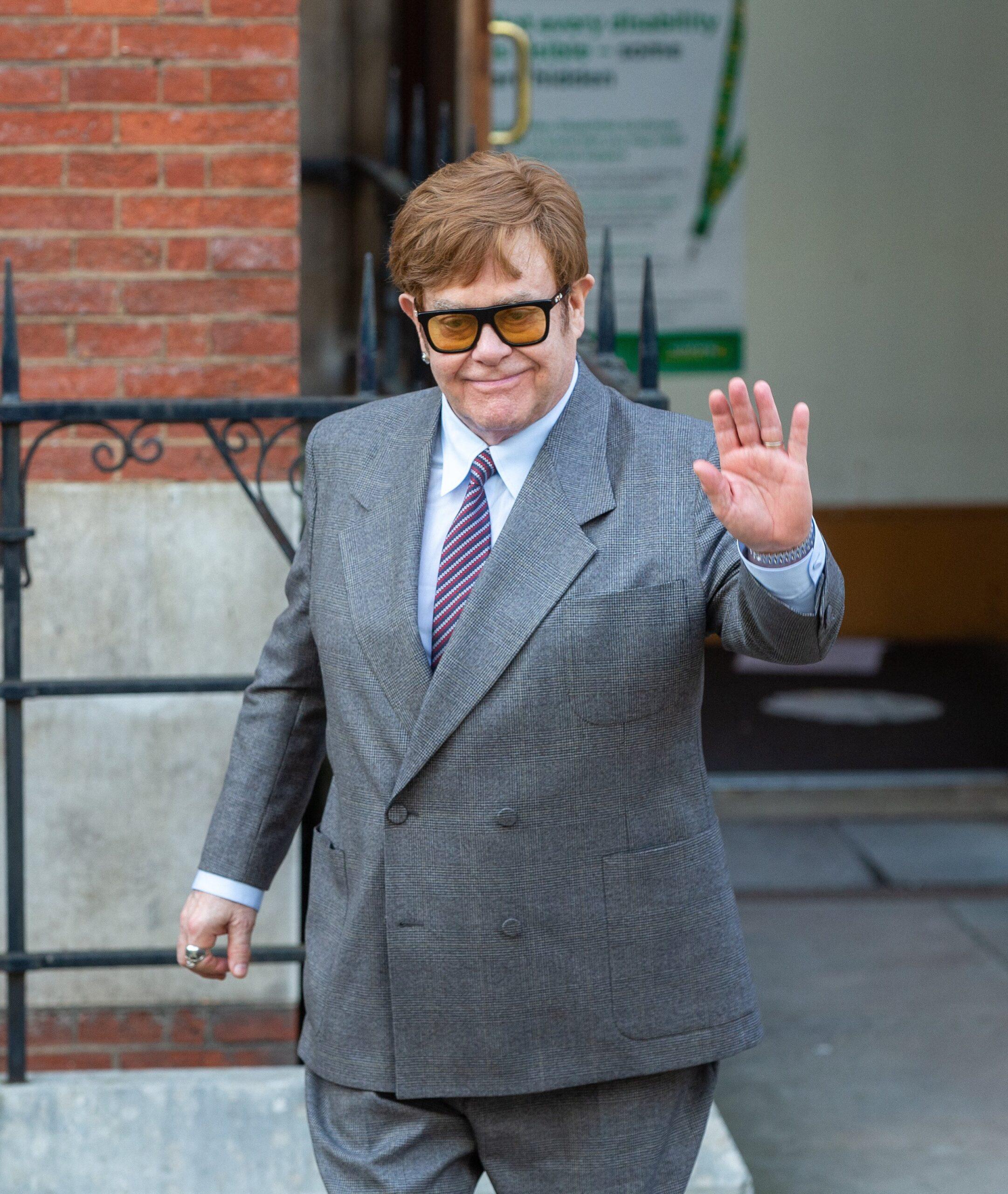Elton John leaves High Court
