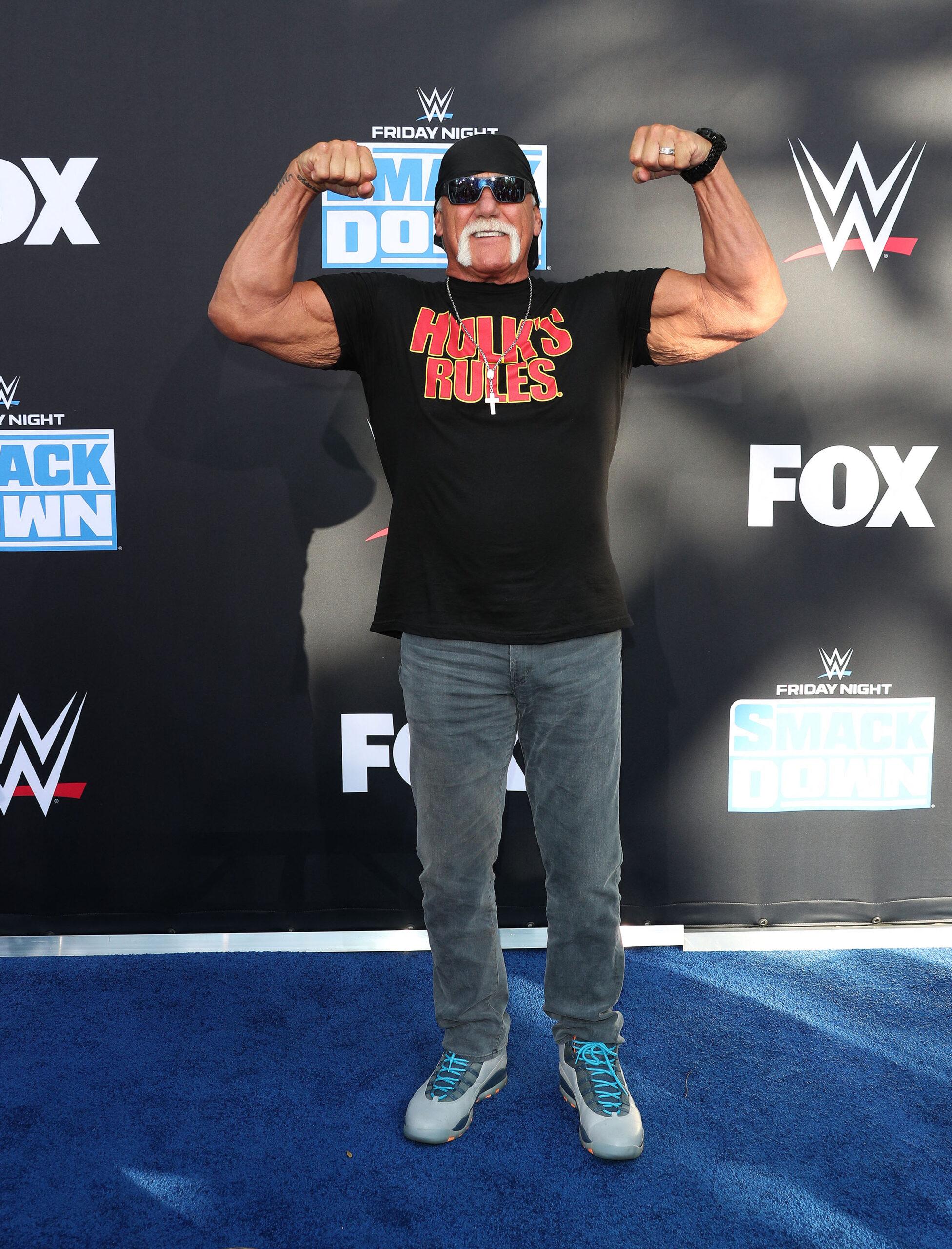 Hulk Hogan at the WWE 20th Anniversary Celebration - Arrivals