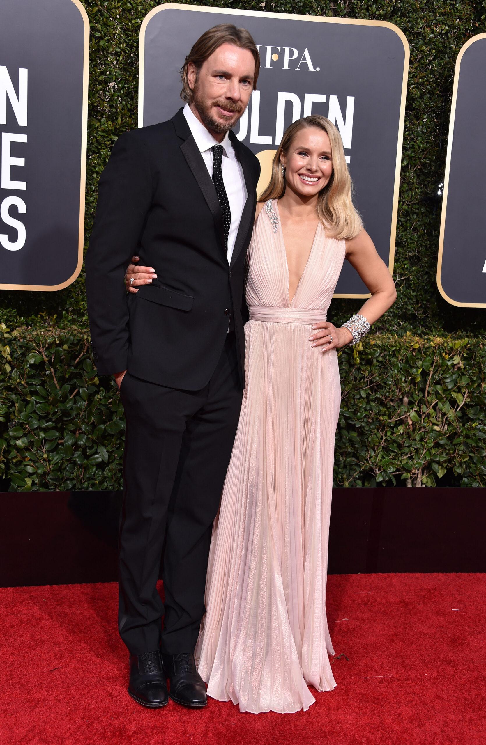 Dax Shepard and Kristen Bell at the 75th Annual Golden Globe Awards - Arrivals