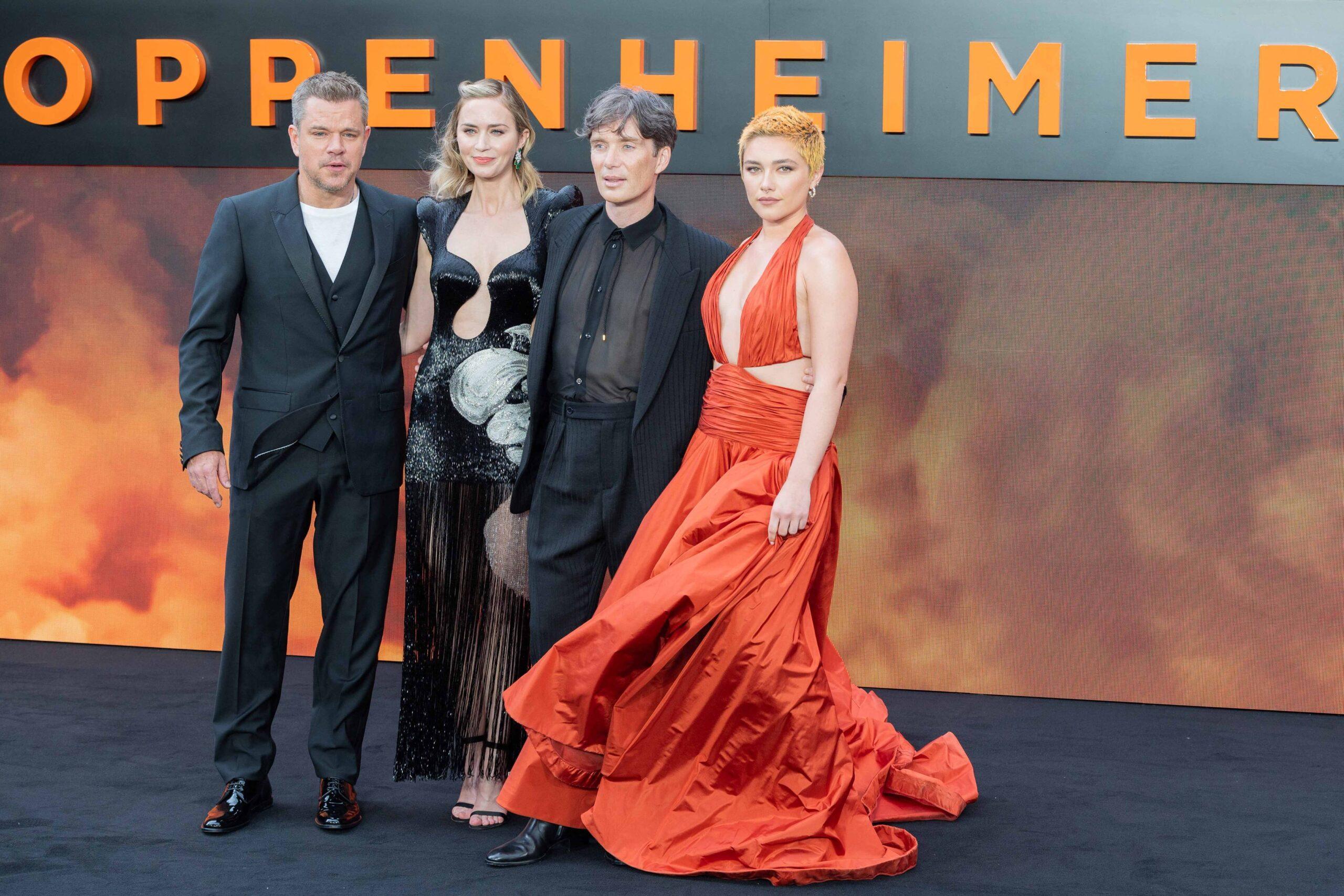 Matt Damon, Emily Blunt, Cillian Murphy and Florence Pugh attend the Oppenheimer UK premiere