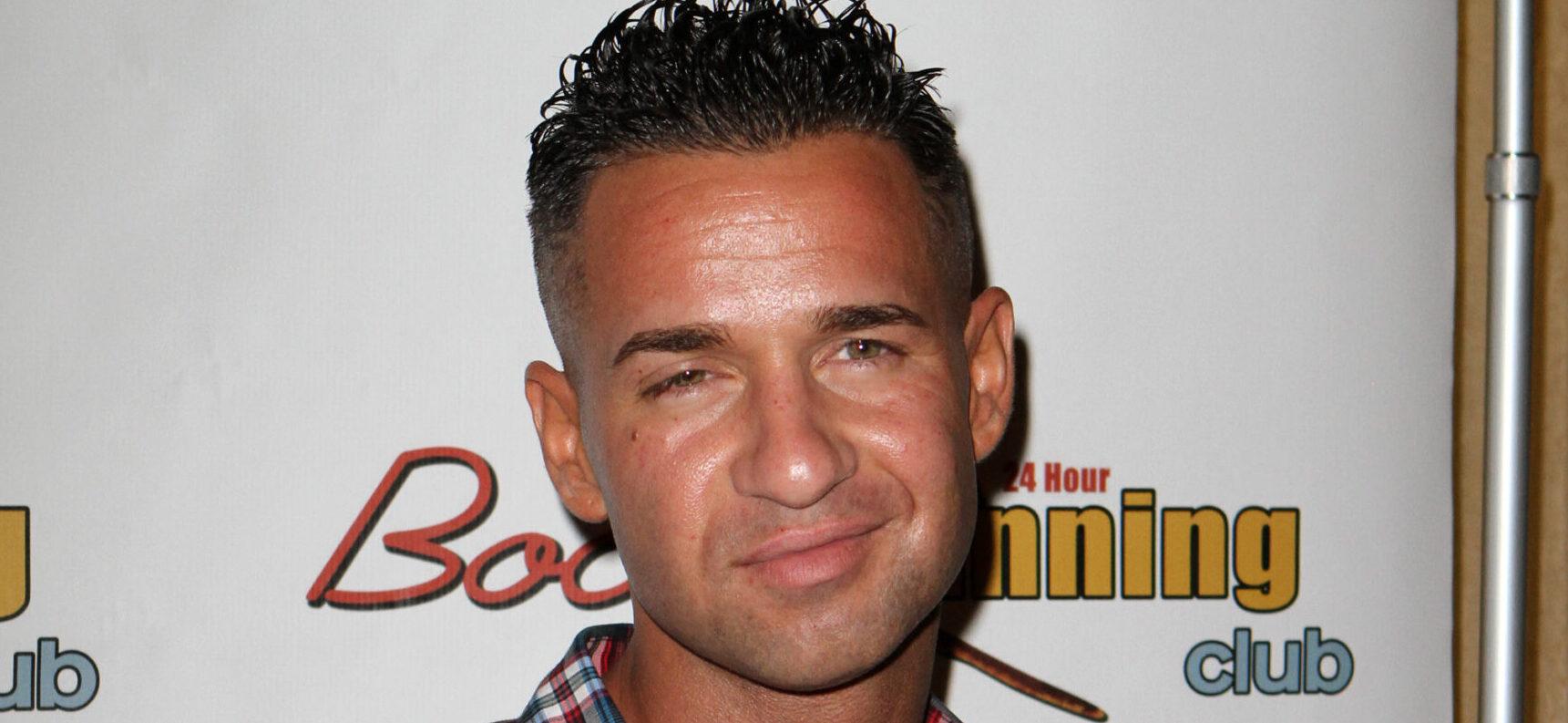 Jersey Shore's Mike "The Situation" Sorrentino poses at the opening Boca Tanning Club in Miami