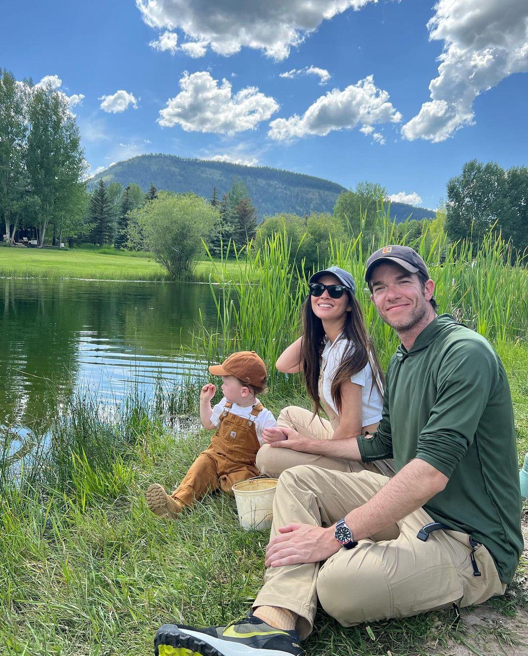 Olivia Munn and John Mulaney enjoy family vacation time with son Malcolm