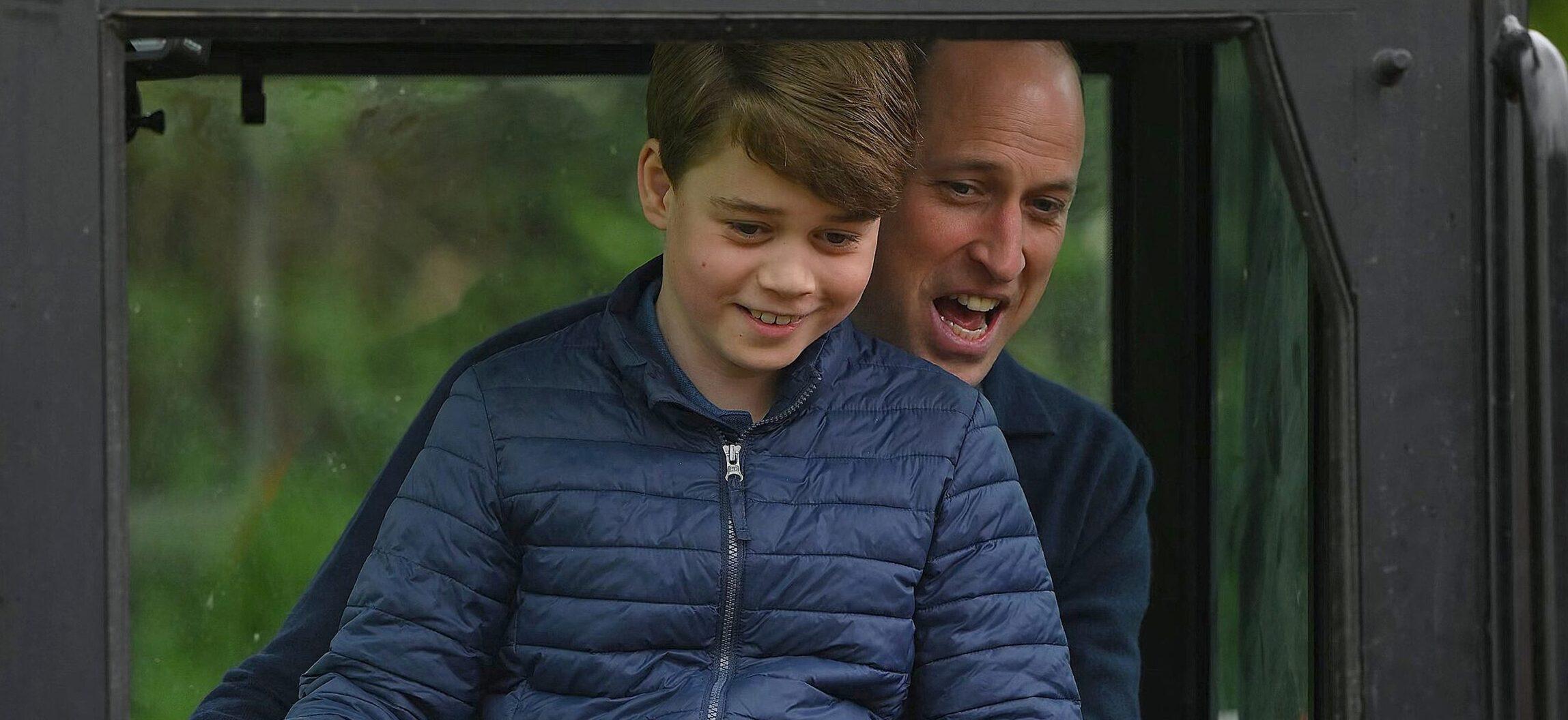 Prince George and Prince William take part in the Big Help Out