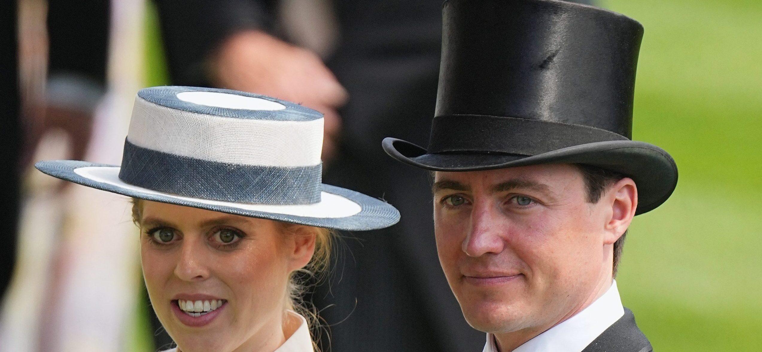 Princess Beatrice and Edoardo Mapelli Mozzi attend day two of Royal Ascot, at Ascot Racecourse, Ascot, Berkshire, UK