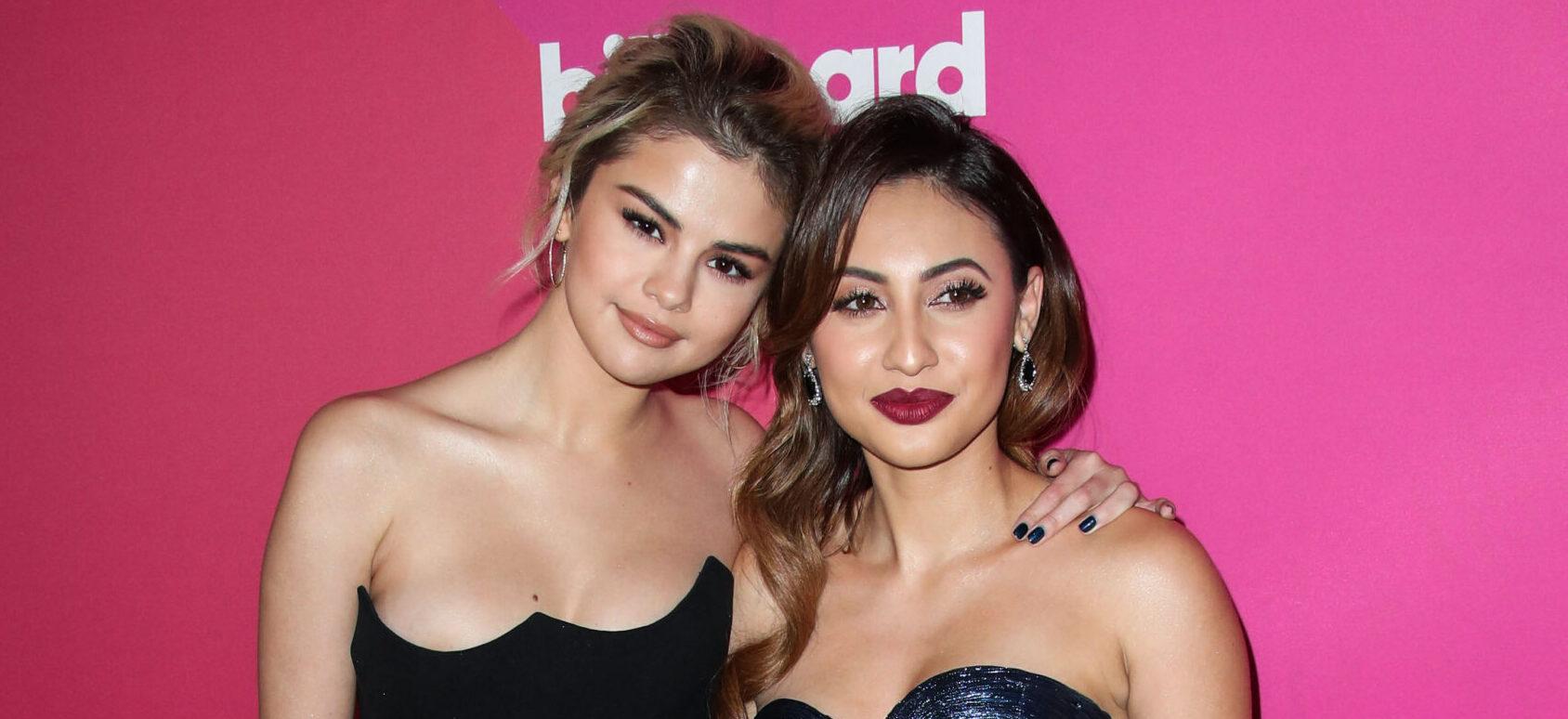 Selena Gomez and Francia Raisa at the Billboard Women In Music 2017