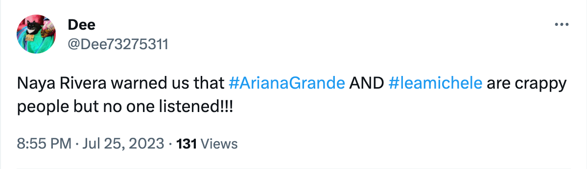 Naya Rivera Was Right! Reddit Sleuths Expose 'Homewrecker' Ariana Grande