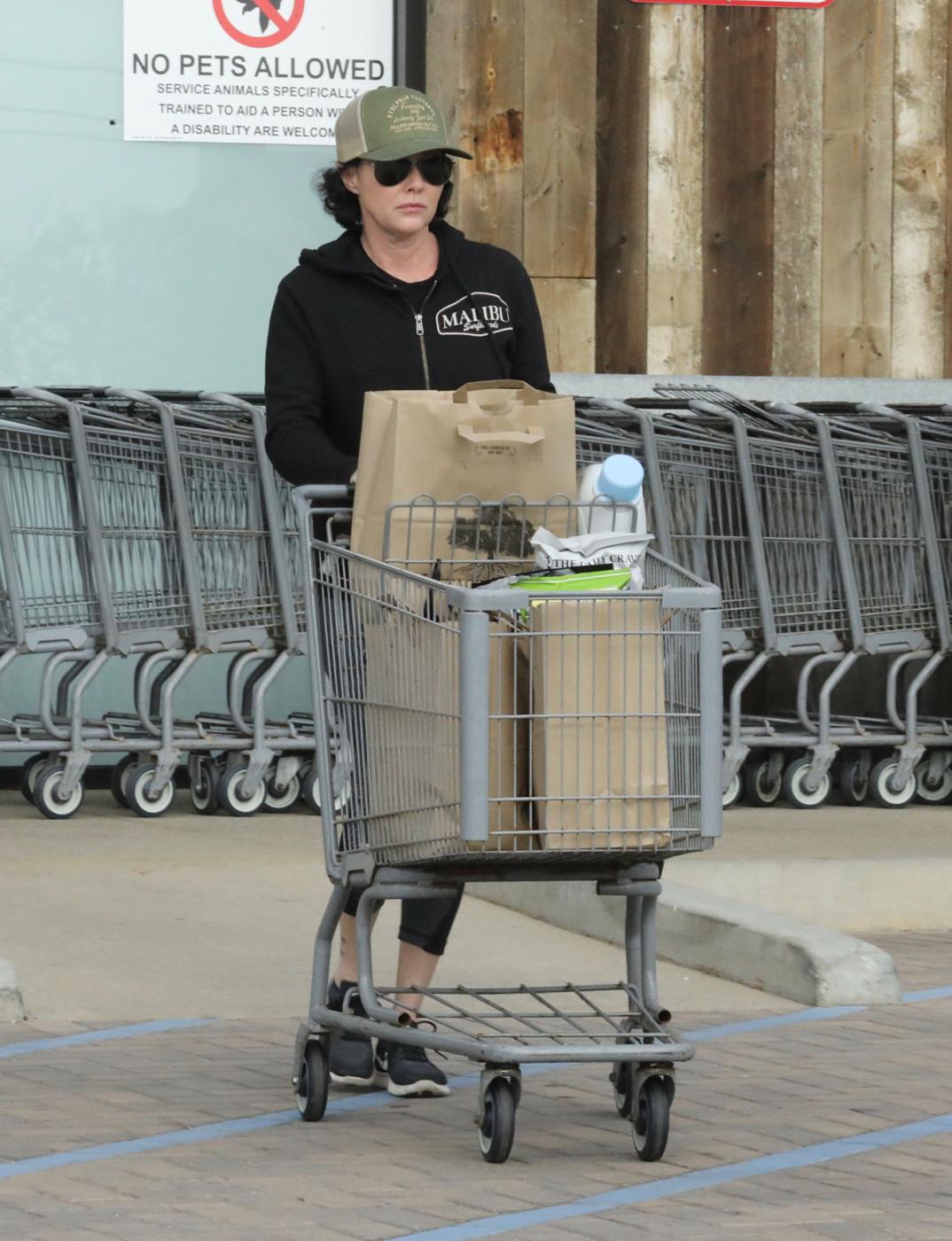 Shannen Doherty seen shopping in Malibu