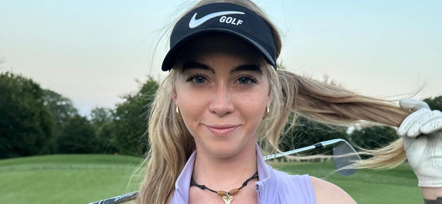 Golfer Grace Charis In Unzipped Tank Top Asks ‘Can I Borrow A Ball’ 