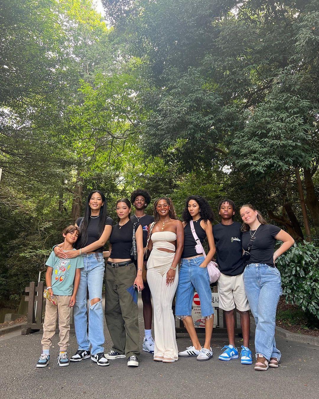 Kimora Lee Simmons Quiets The Noise In Japan Getaway With Her Kids