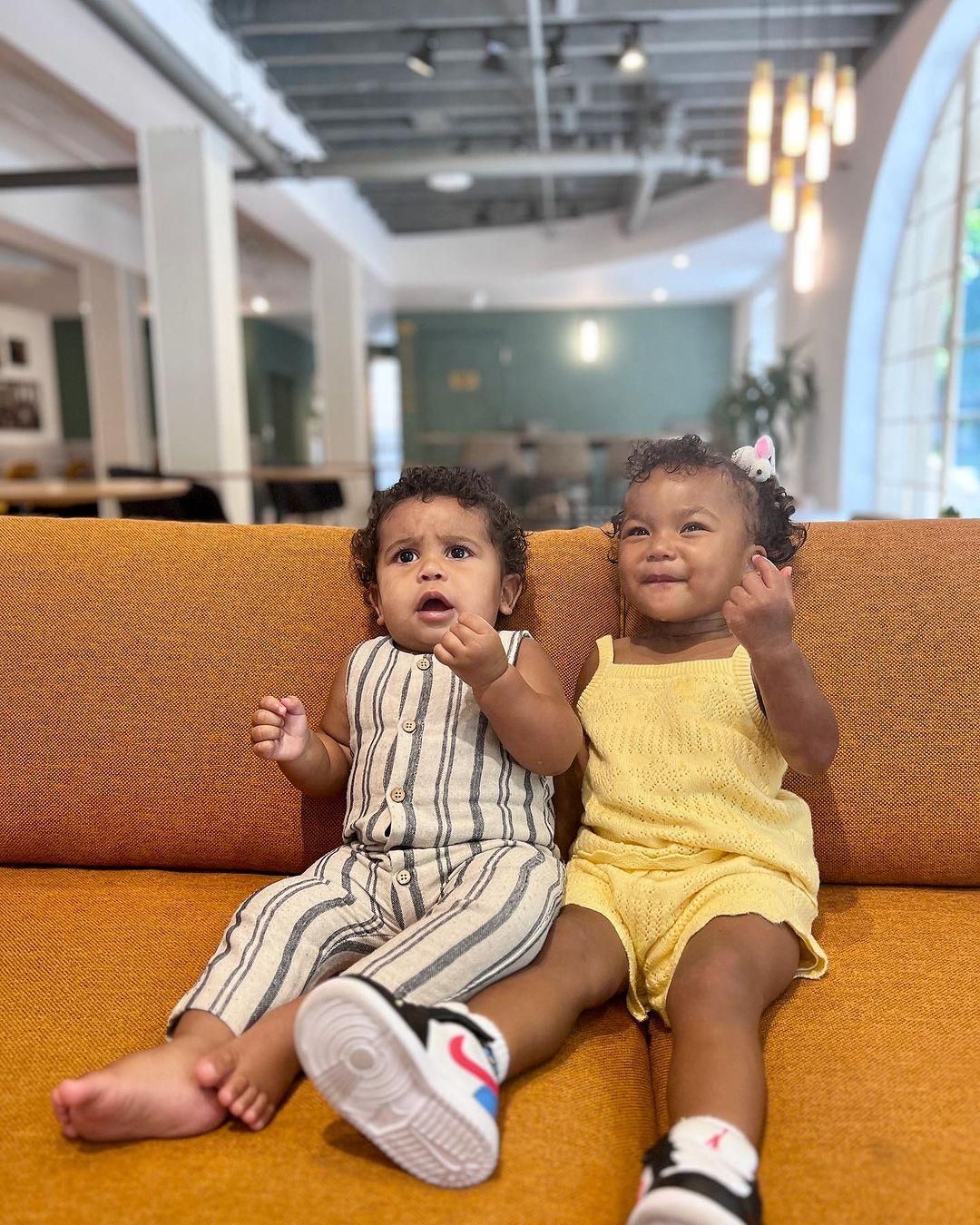 Adrienne Bailon and Jeannie Mai's kids meet for the first time