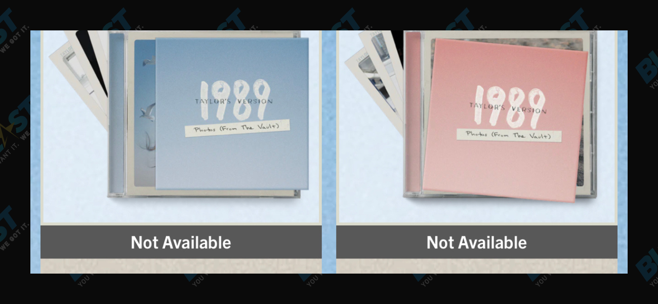 Taylor Swift 1989 pink and blue CD variants