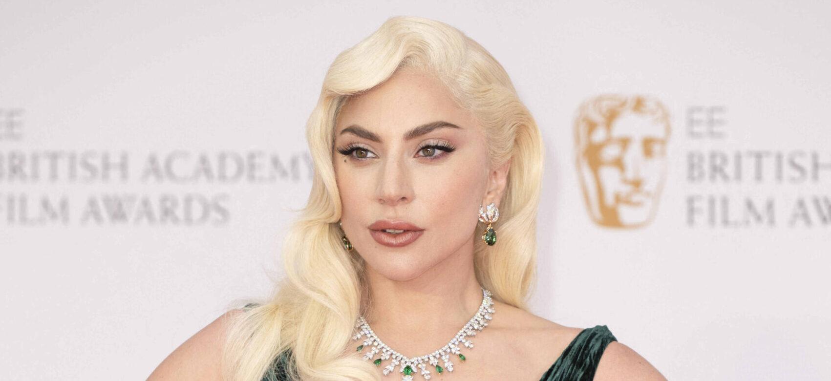 Lady Gaga at the Bafta Film Awards Red Carpet 2022