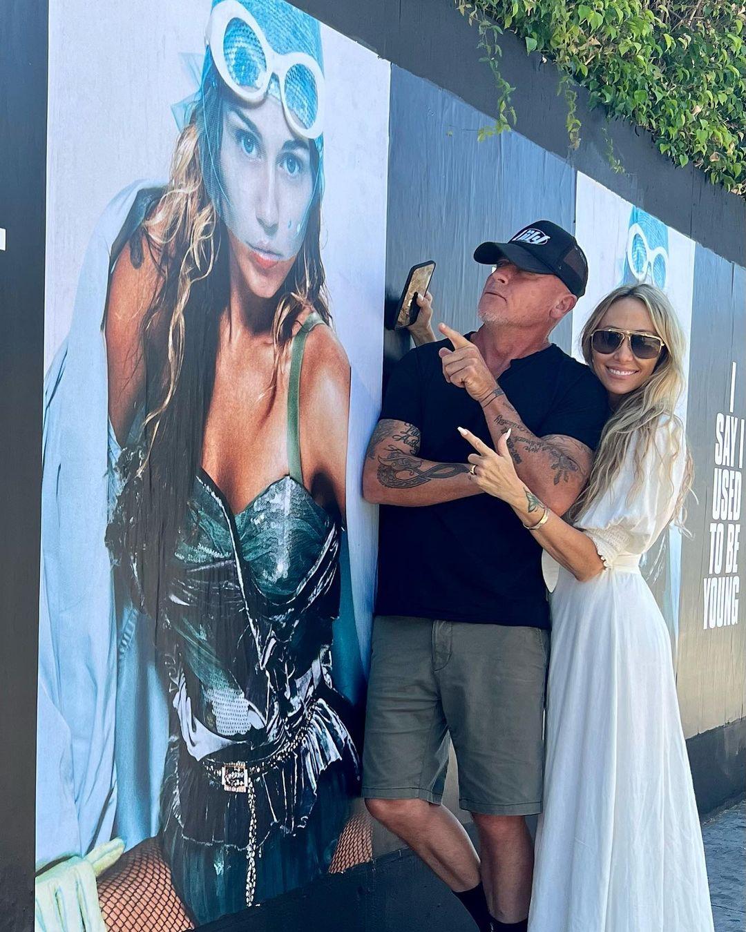 Tish Cyrus and Dominic Purcell support Miley Cyrus' new song