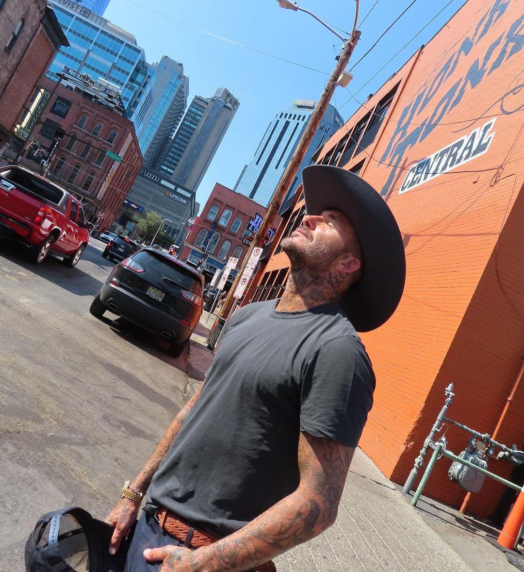 David Beckham in his cowboy era in Nashville