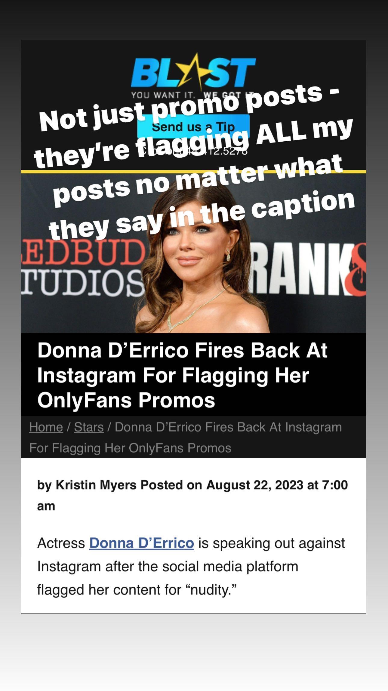 Donna D'Errico Instagram Updates