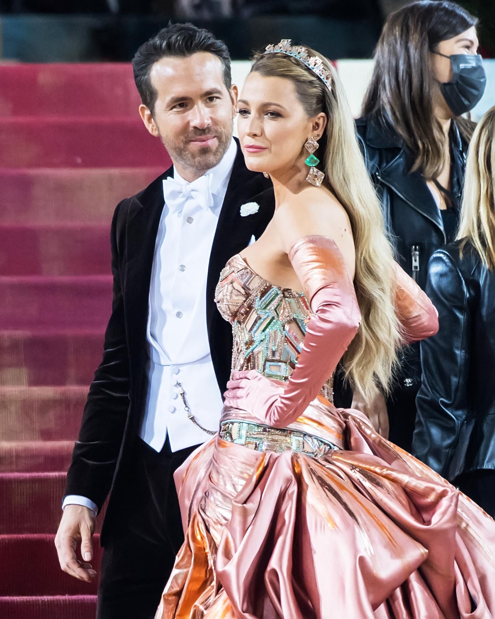 Blake Lively and Ryan Reynolds arrive to The 2022 Met Gala Celebrating "In America: An Anthology Of Fashion" in New York City