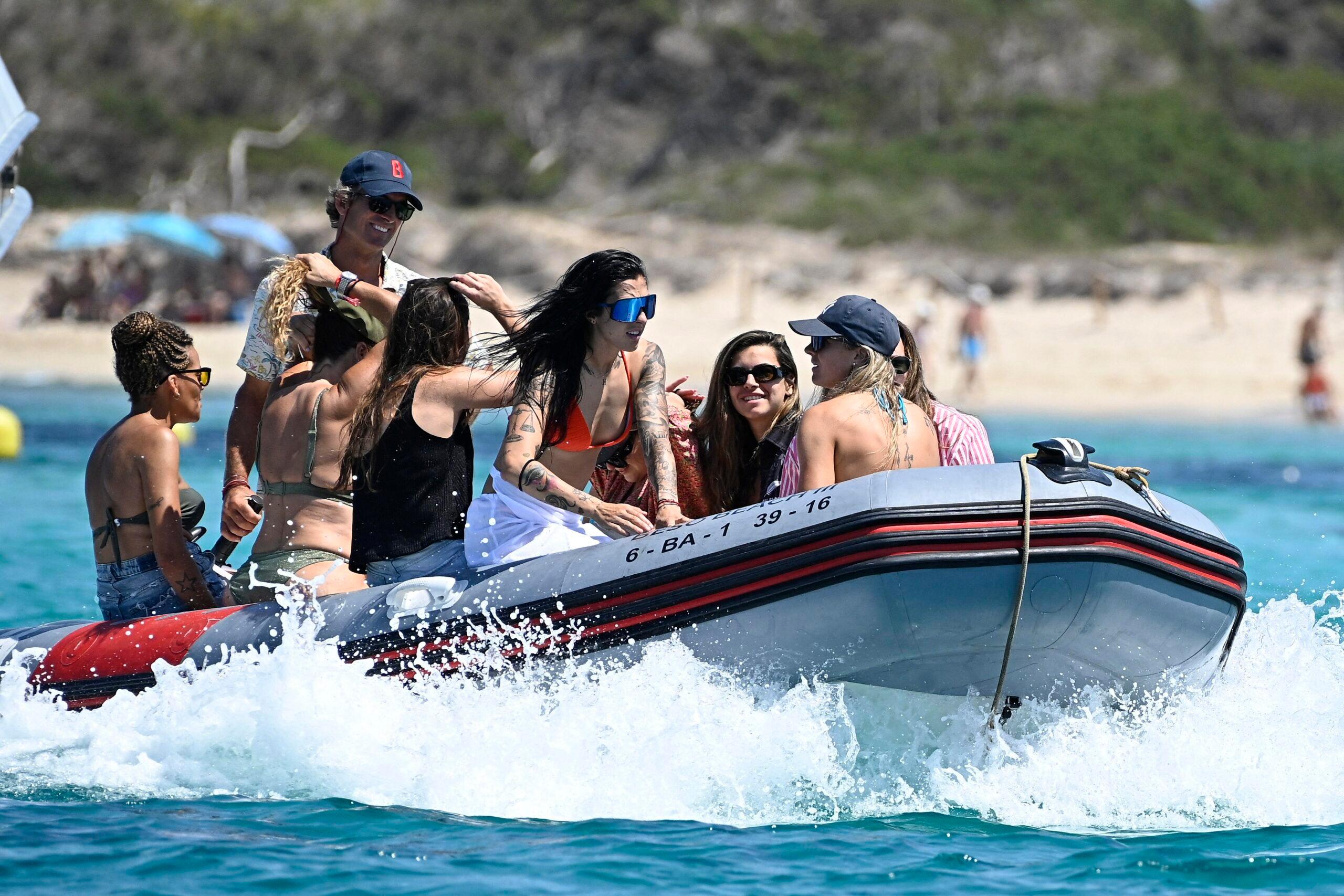 Spanish Women's Soccer Team Lay Out On A Boat After Their Big Win